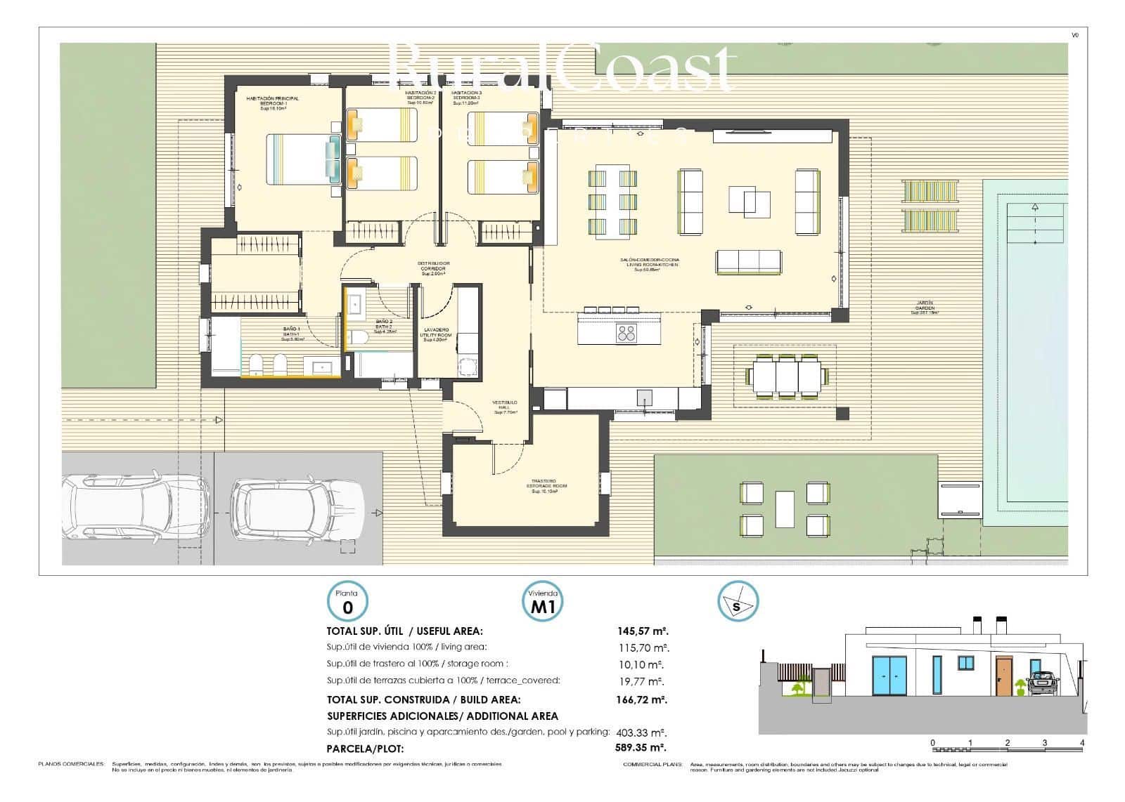 3 bedroom Townhouse for sale in Finestrat with pool garage - € 650,000 (Ref: 8342425)
