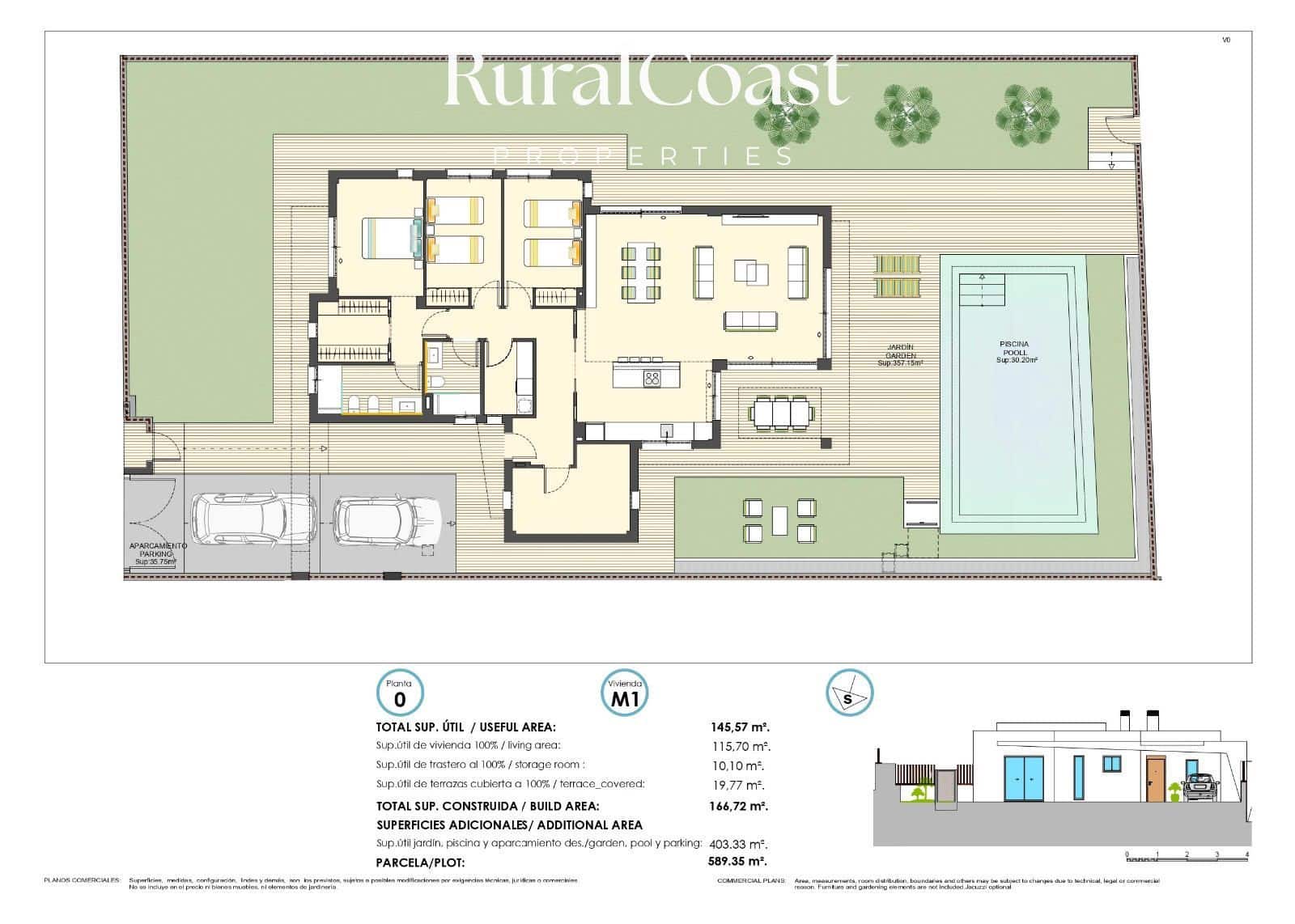 3 bedroom Townhouse for sale in Finestrat with pool garage - € 650,000 (Ref: 8342425)