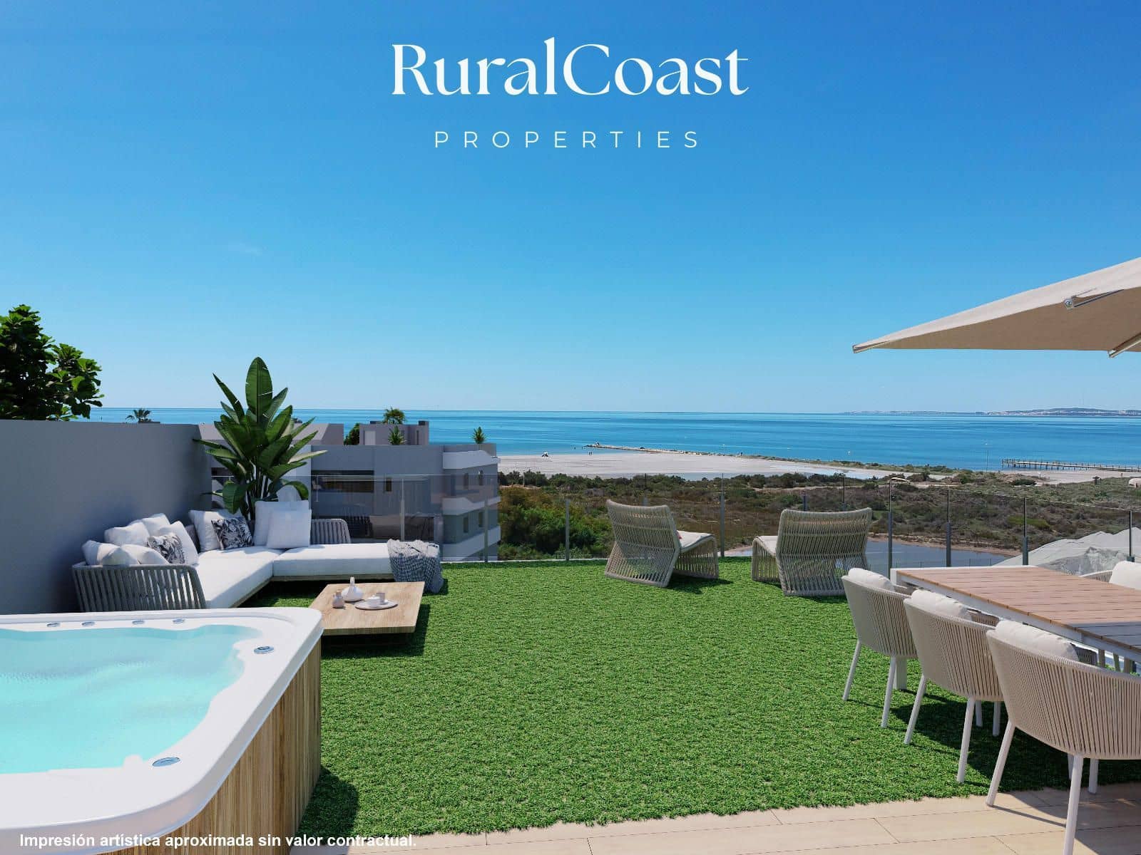 2 slaapkamer Penthouse te koop in Santa Pola met zwembad garage - € 420.000 (Ref: 8383992)