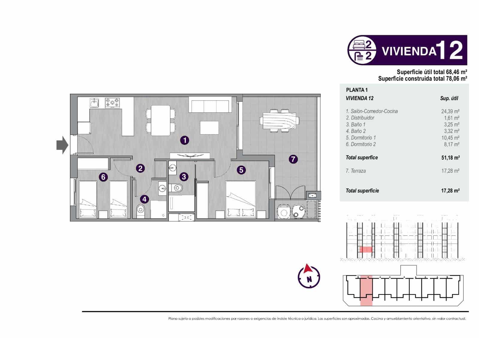 Piso de 2 habitaciones en Torrevieja en venta con piscina garaje - 245.000 € (Ref: 8396122)