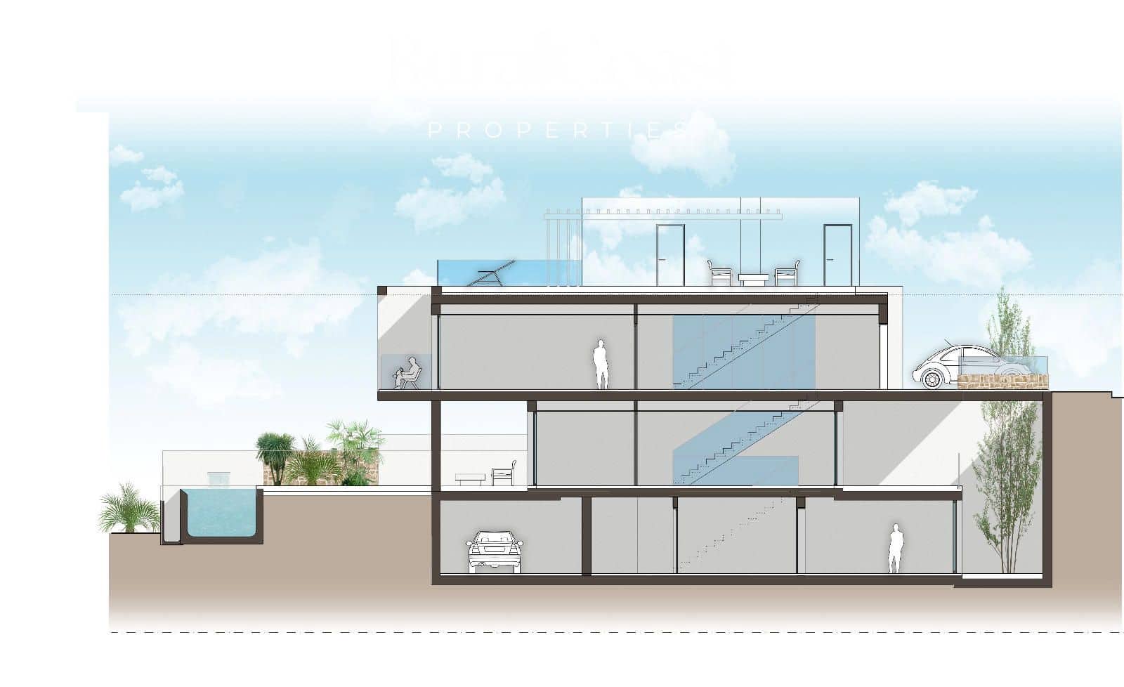 3 chambre Villa/Maison à vendre à Monforte del Cid avec piscine - 895 000 € (Ref: 8800356)