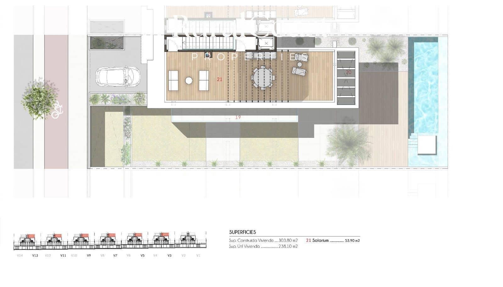 3 chambre Villa/Maison à vendre à Monforte del Cid avec piscine - 895 000 € (Ref: 8800356)