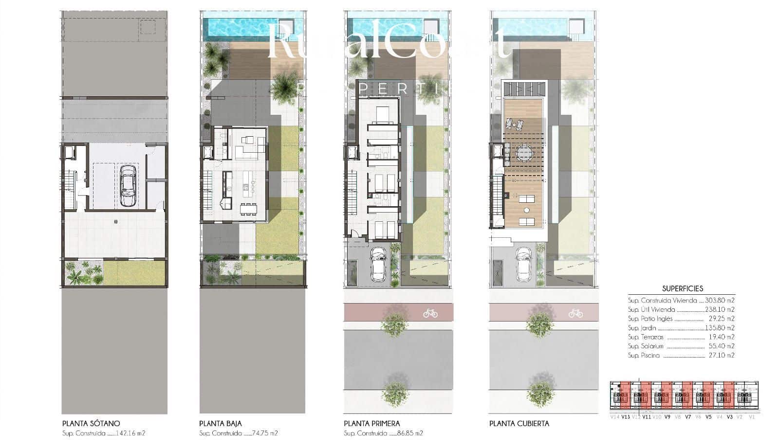 3 chambre Villa/Maison à vendre à Monforte del Cid avec piscine - 895 000 € (Ref: 8800356)