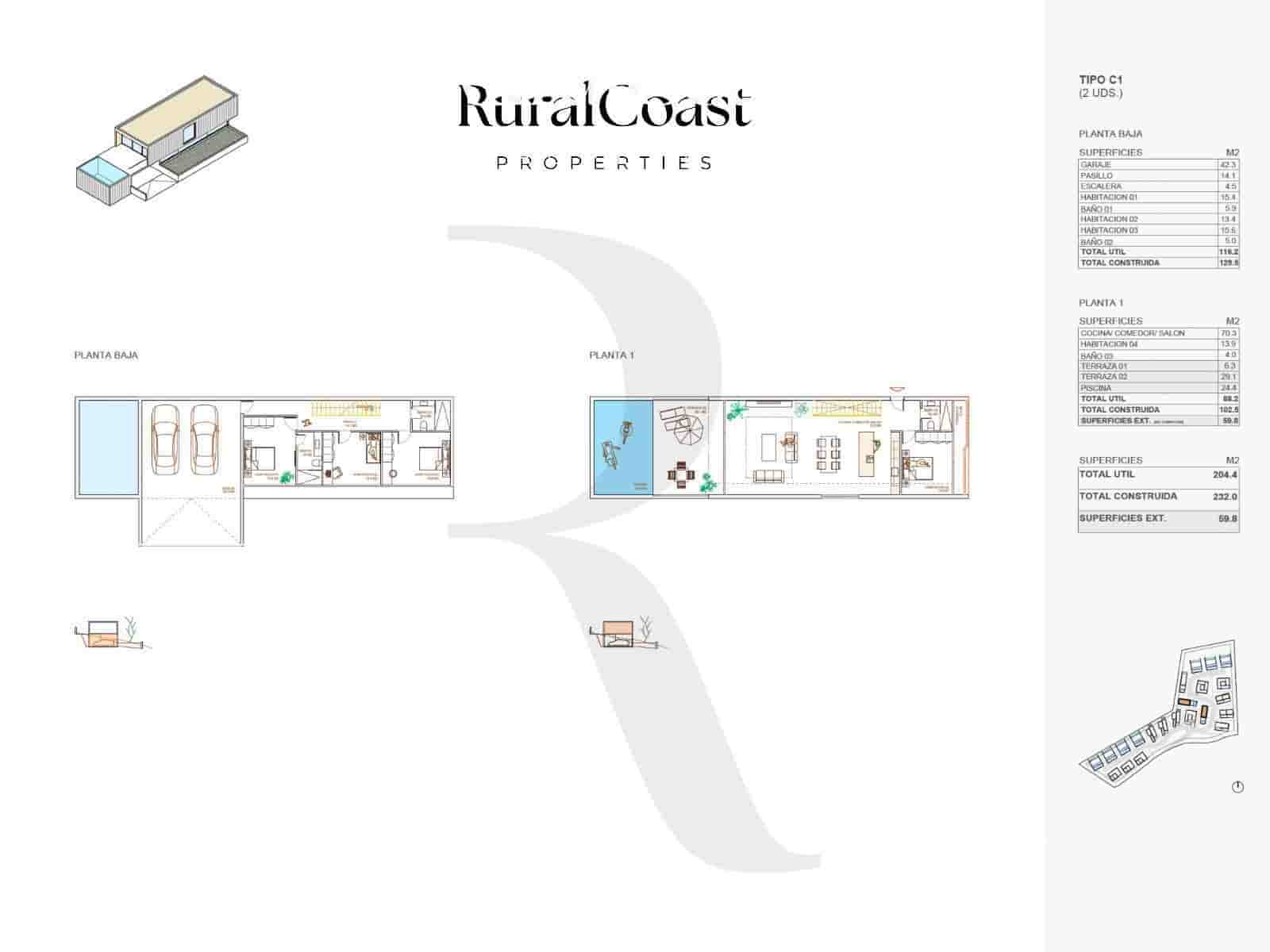 3 quarto Casa em Banda para venda em Muchamiel / Mutxamel com piscina garagem - 1 190 000 € (Ref: 8843615)
