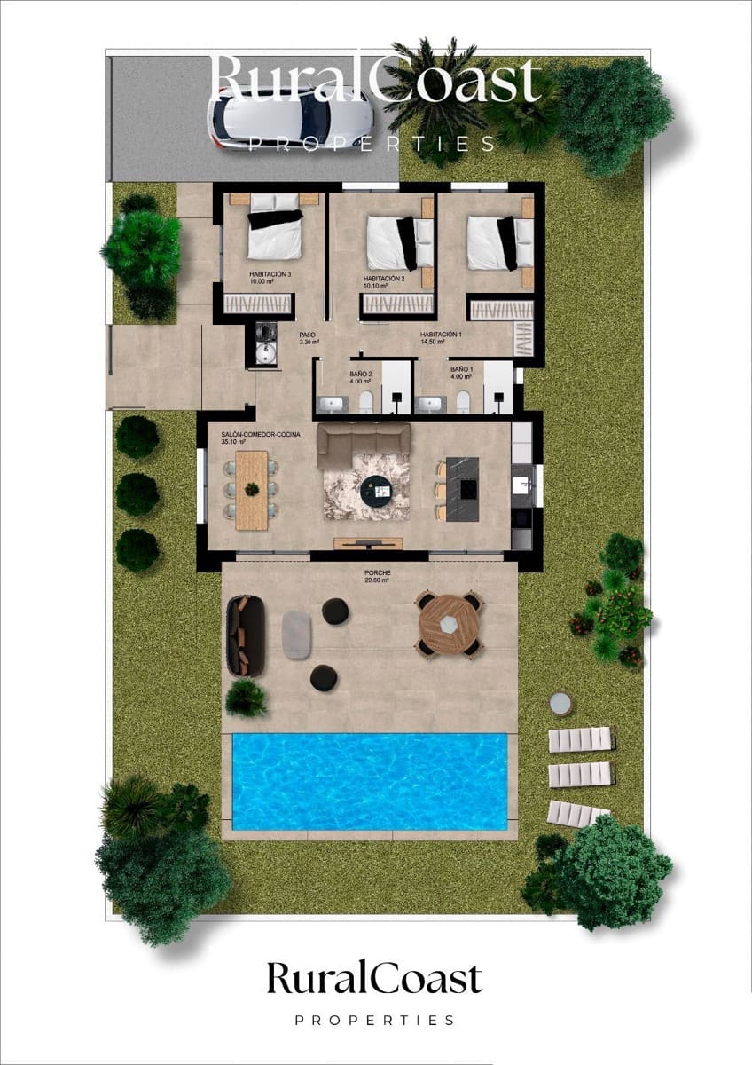 3 makuuhuone Huvila myytävänä paikassa Hondon de las Nieves mukana uima-altaan - 365 000 € (Ref: 8960999)