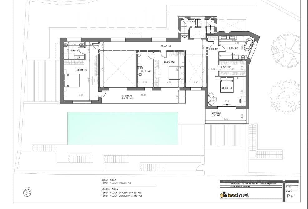 7 makuuhuone Huvila myytävänä paikassa Finestrat mukana uima-altaan - 3 500 000 € (Ref: 9133245)