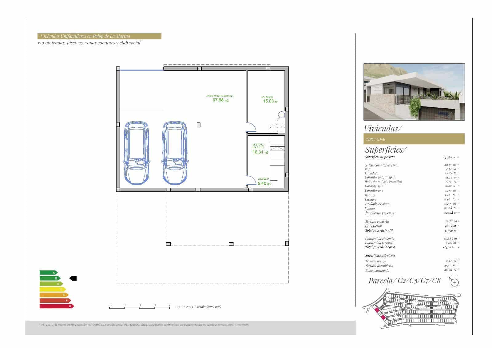 3 slaapkamer Huis te koop in Polop met zwembad garage - € 480.000 (Ref: 9258212)