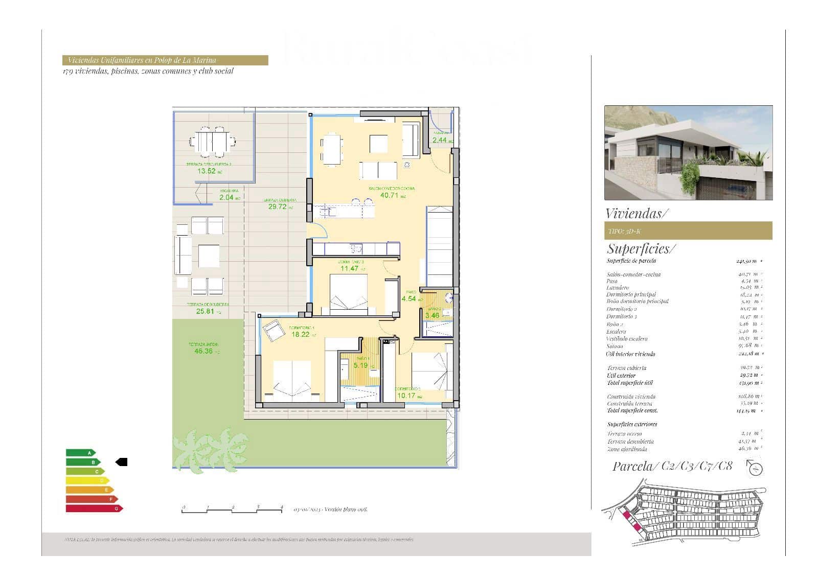 3 slaapkamer Huis te koop in Polop met zwembad garage - € 480.000 (Ref: 9258212)