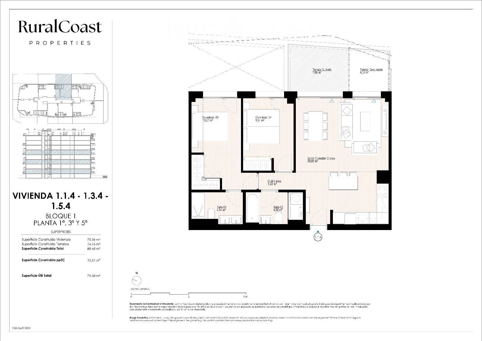 2 quarto Apartamento para venda em La Villajoyosa / Vila Joiosa com piscina - 457 000 € (Ref: 9343708)