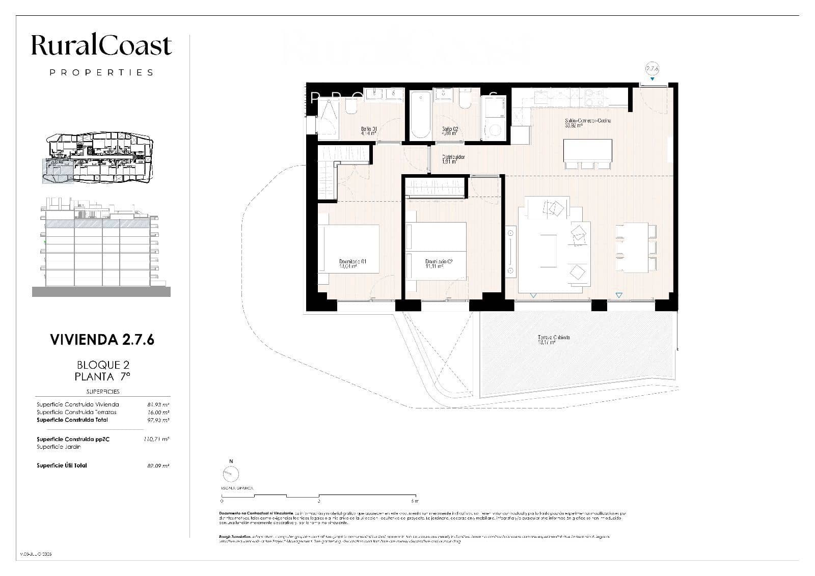 2 quarto Apartamento para venda em La Villajoyosa / Vila Joiosa com piscina - 530 000 € (Ref: 9343709)