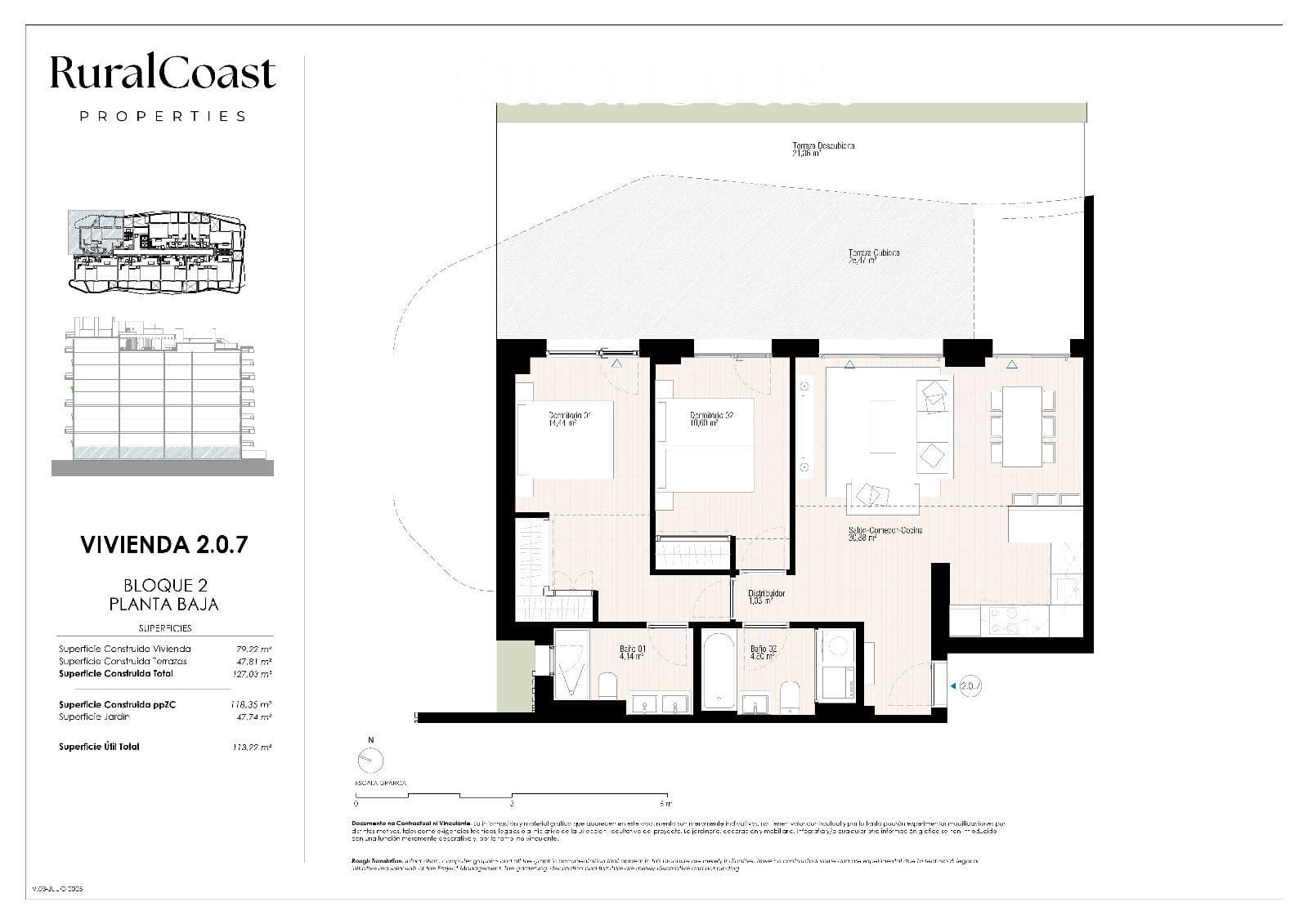 2 camera da letto Attico in vendita in La Villajoyosa / Vila Joiosa con piscina - 646.000 € (Rif: 9343900)