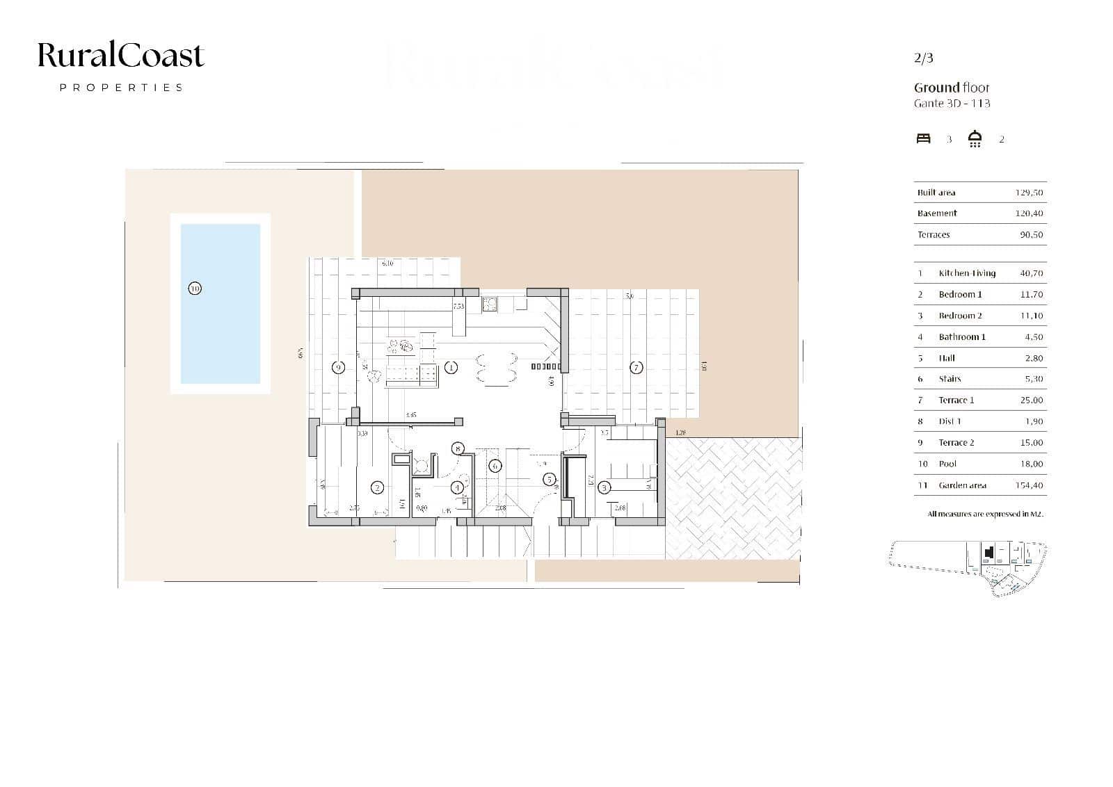Casa de 3 habitaciones en Finestrat en venta con piscina - 745.000 € (Ref: 9397800)