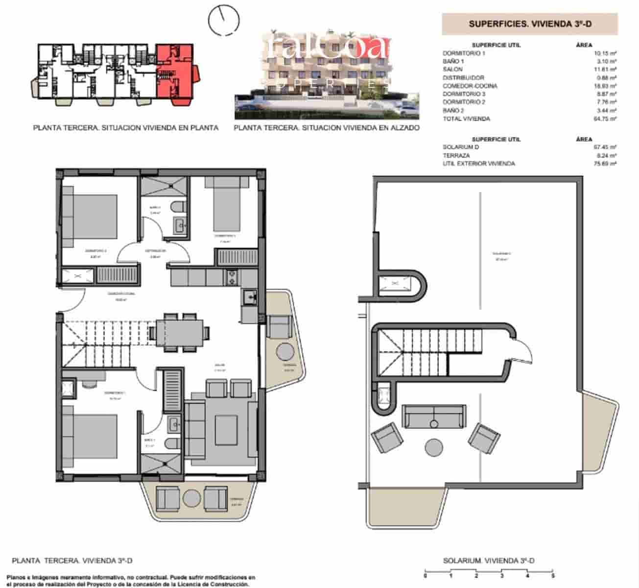 3 bedroom Penthouse for sale in El Campello with pool - € 625,000 (Ref: 9973862)