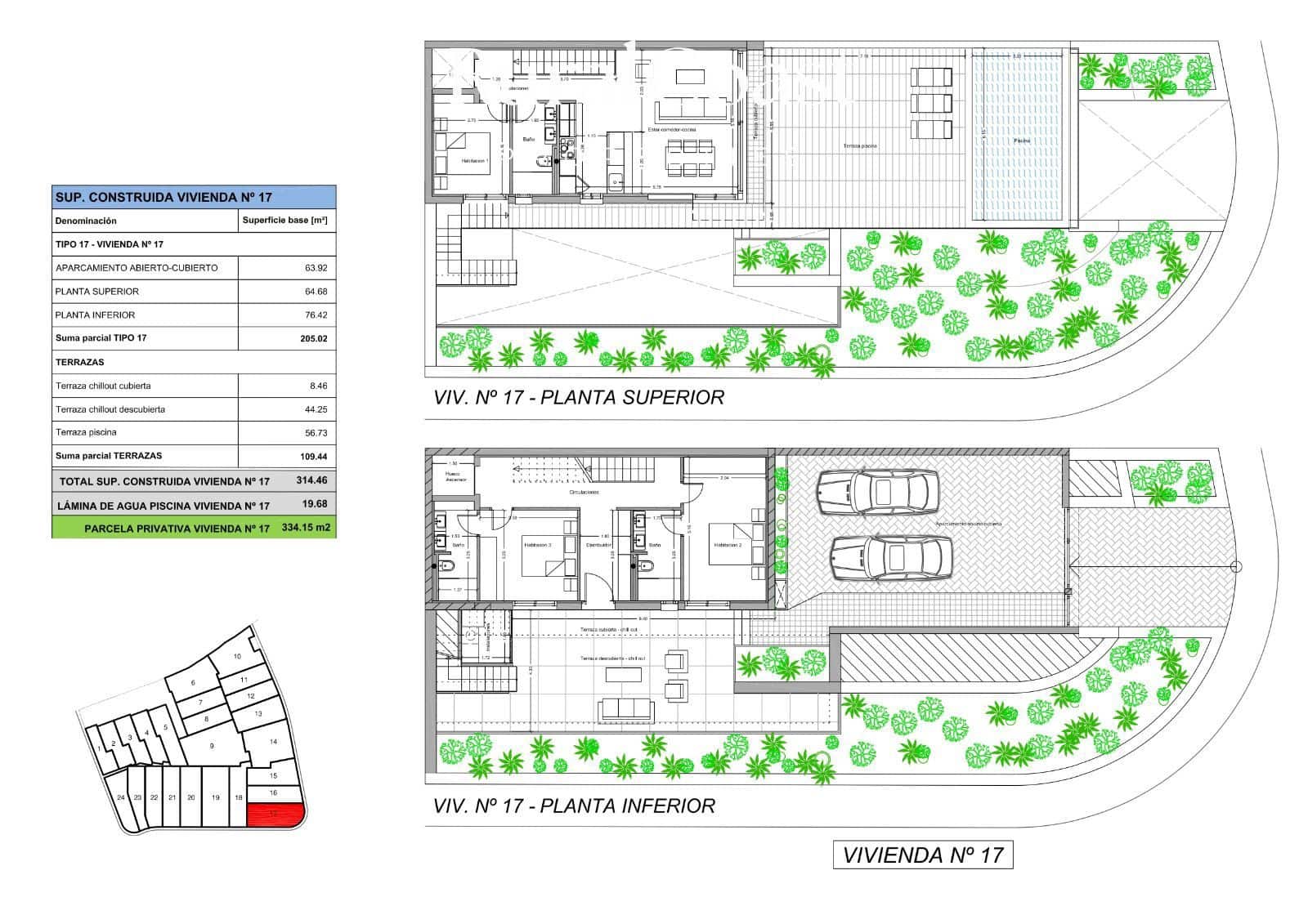 3 makuuhuone Omakotitalo myytävänä paikassa La Nucia mukana uima-altaan 
autotalli - 854 930 € (Ref: 9996261)