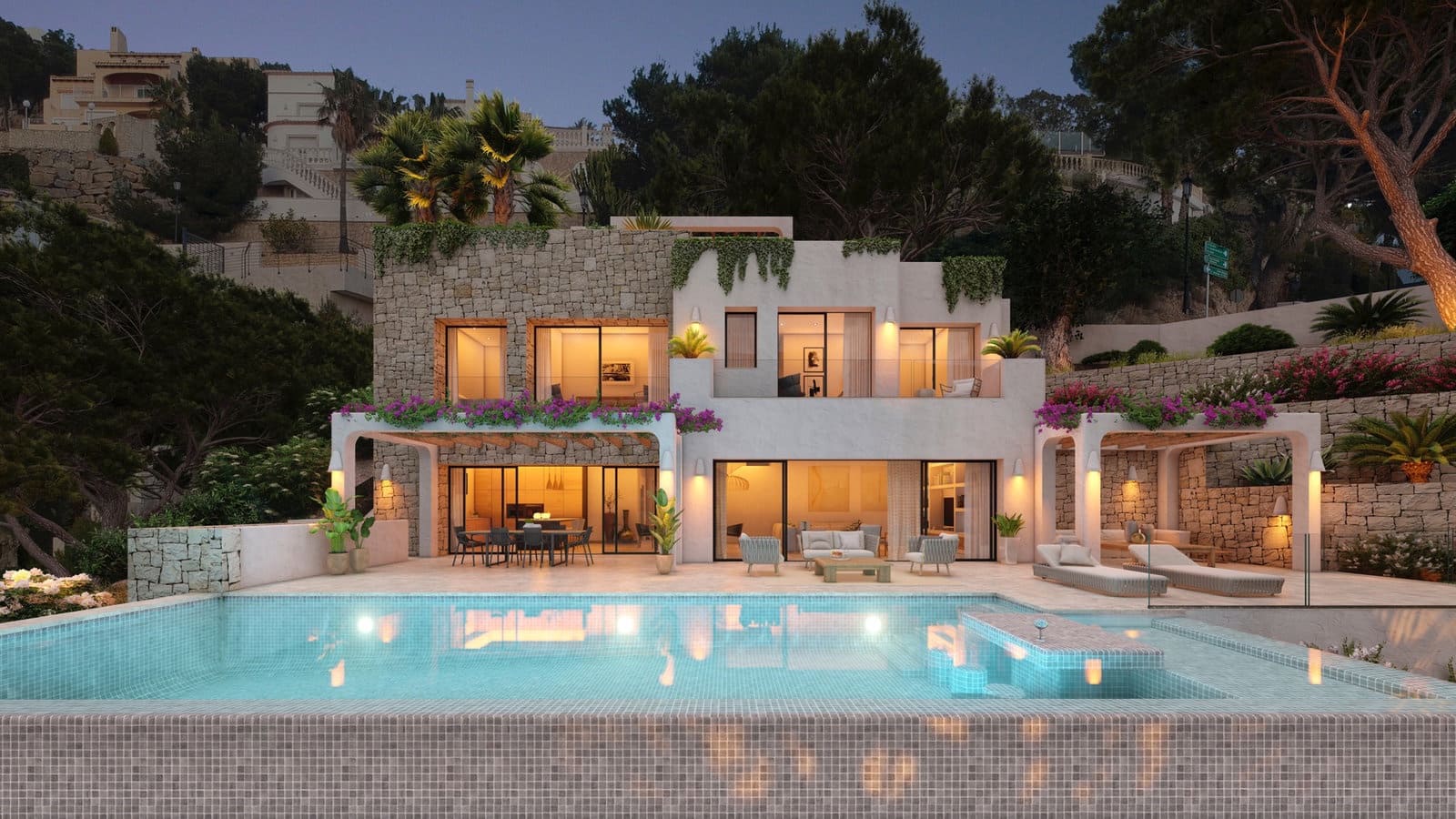 4 sypialnia Willa na sprzedaż w Altea z basenem garażem - 2 495 000 € (Ref: 7529873)