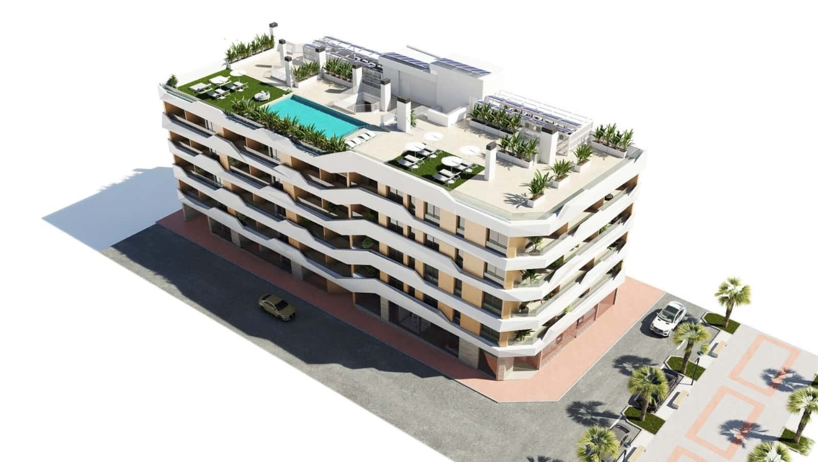 Apartamento de 3 habitaciones en Guardamar del Segura en venta con piscina garaje - 519.000 € (Ref: 9690312)