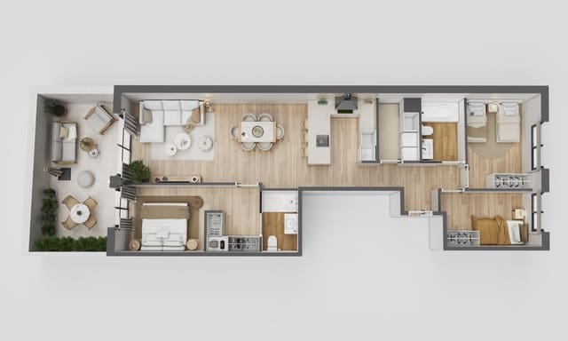4 bedroom Penthouse for sale in Granollers with garage - € 370,000 (Ref: 9433640)