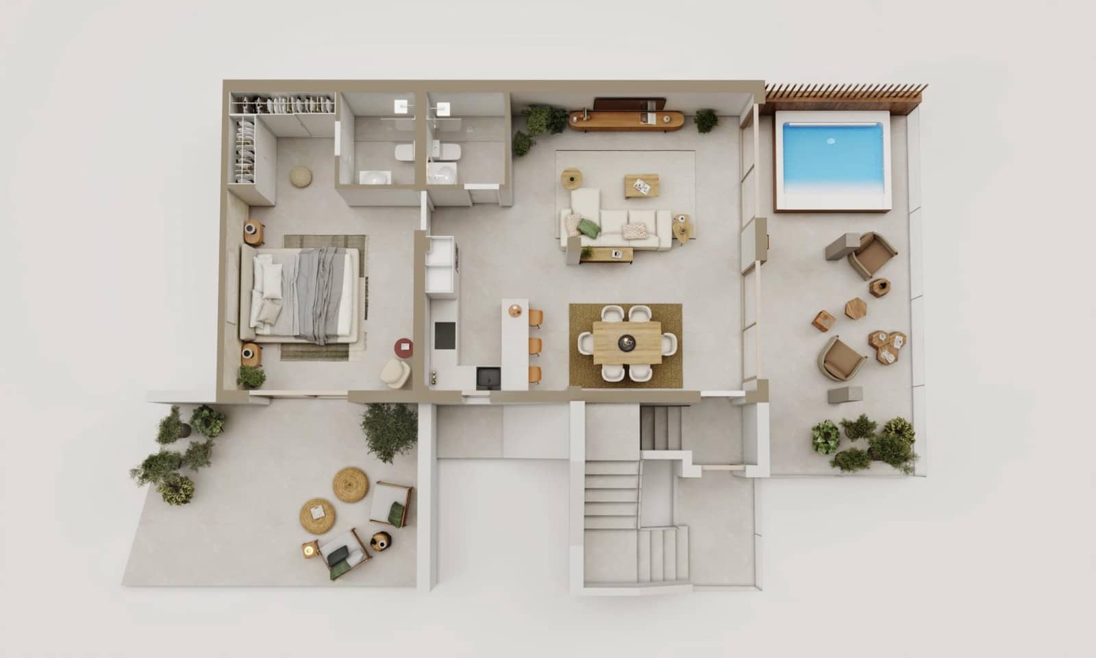 5 sypialnia Dom blizniak na sprzedaż w Cotobro z basenem - 505 960 € (Ref: 9605075)