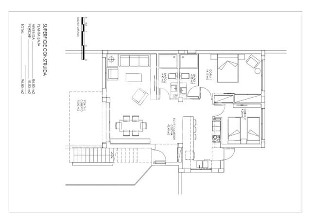 2 chambre Bungalow à vendre à San Miguel de Salinas avec piscine - 339 000 € (Ref: 10031025)
