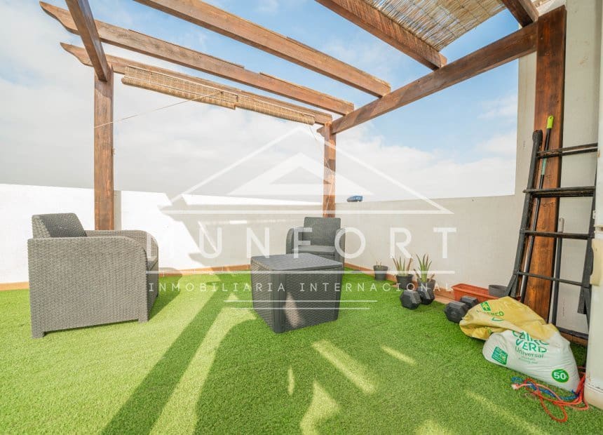 2 bedroom Penthouse for sale in Santiago de la Ribera with pool - € 229,900 (Ref: 10082021)