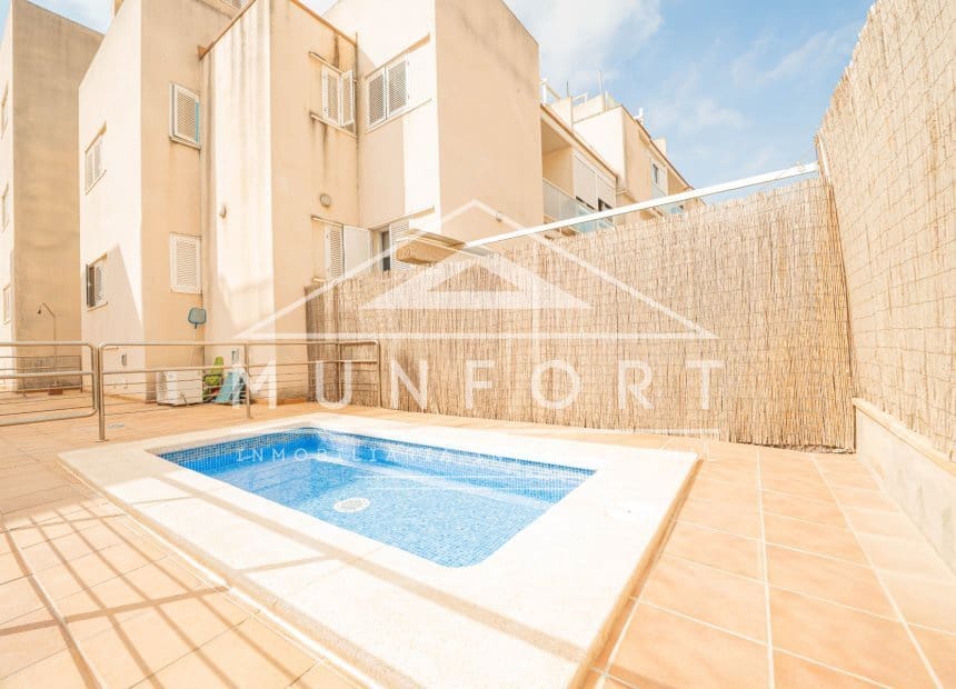 2 bedroom Penthouse for sale in Santiago de la Ribera with pool - € 229,900 (Ref: 10082021)