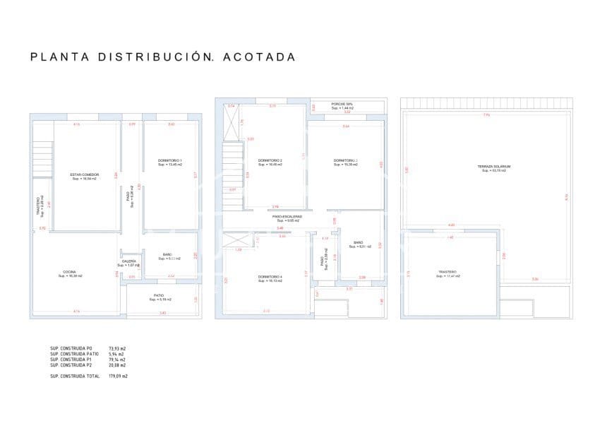 4 quarto Moradia em Banda para venda em Pilar de la Horadada - 209 000 € (Ref: 10093746)