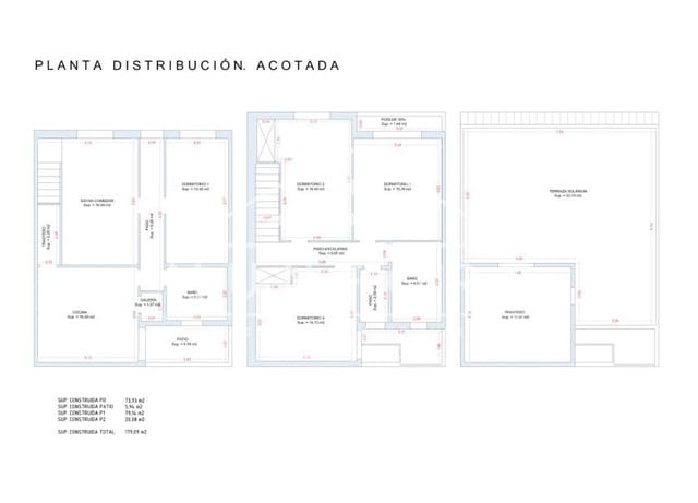 4 quarto Moradia em Banda para venda em Pilar de la Horadada ciudad, Pilar de la Horadada - 209 000 € (Ref: 10093746)