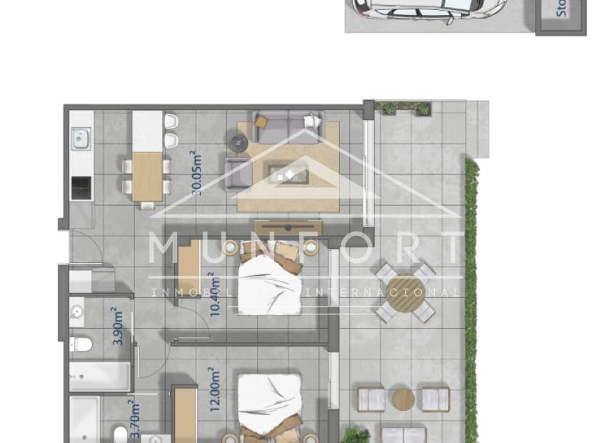 2 soverom Leilighet til salgs i Los Narejos med svømmebasseng - € 359 000 (Ref: 10106480)