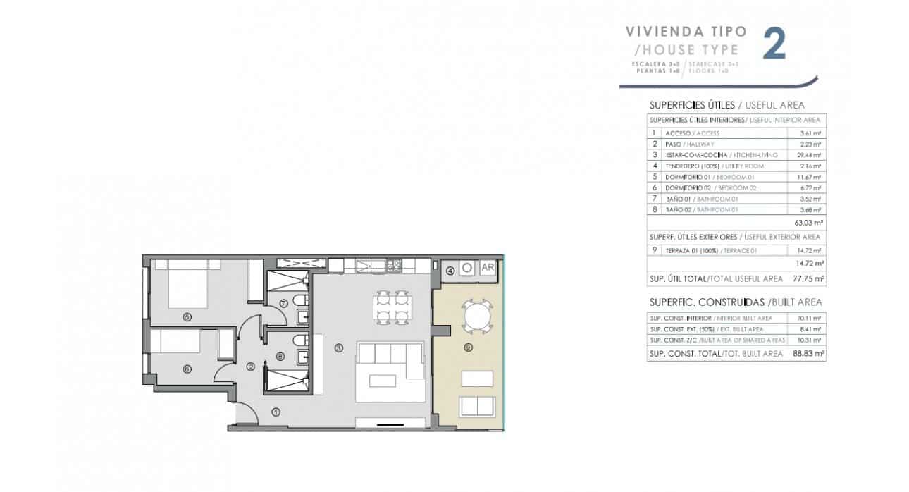 3 chambre Appartement à vendre à Orihuela Costa avec piscine - 364 000 € (Ref: 8378961)