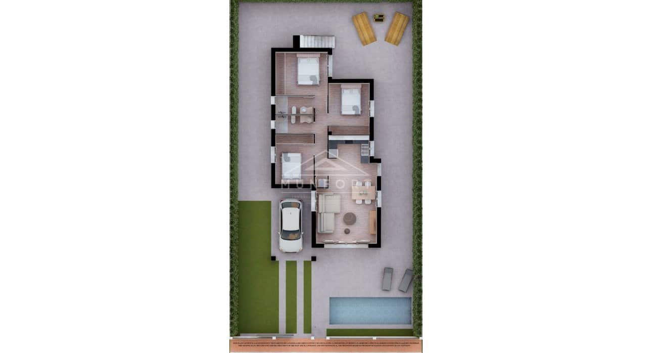 3 slaapkamer Villa te koop in Los Alcazares met zwembad - € 361.500 (Ref: 8378968)