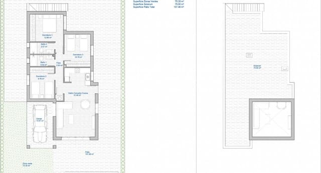 3 bedroom Villa for sale in Las Lomas de Rame - Bahía Bella, Los Alcázares with pool - € 361,500 (Ref: 8378968)