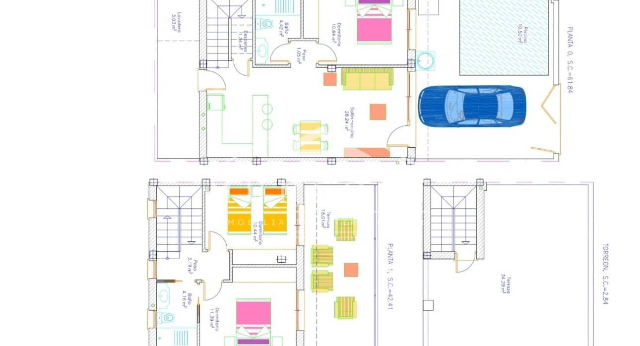 3 camera da letto Villetta Bifamiliare in vendita in Avileses con piscina - 269.000 € (Rif: 8396079)