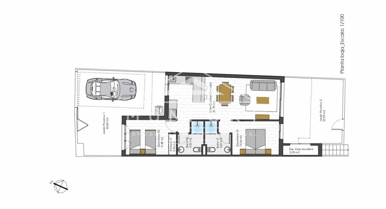 2 camera da letto Bungalow in vendita in Pilar de la Horadada con piscina - 245.000 € (Rif: 8404302)