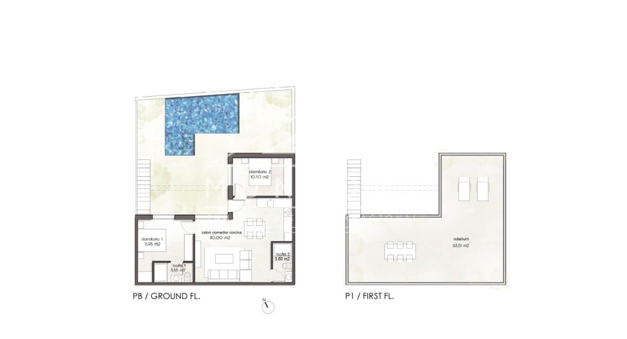 2 chambre Villa/Maison à vendre à Pilar de la Horadada - 315 900 € (Ref: 8437972)