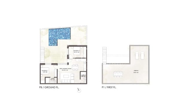 2 chambre Villa/Maison à vendre à Pilar de la Horadada ciudad, Pilar de la Horadada - 315 900 € (Ref: 8437972)