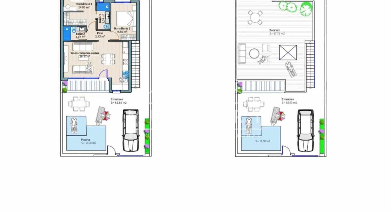 2 Zimmer Villa zu verkaufen in Torre-Pacheco mit Pool - 264.900 € (Ref: 8687020)