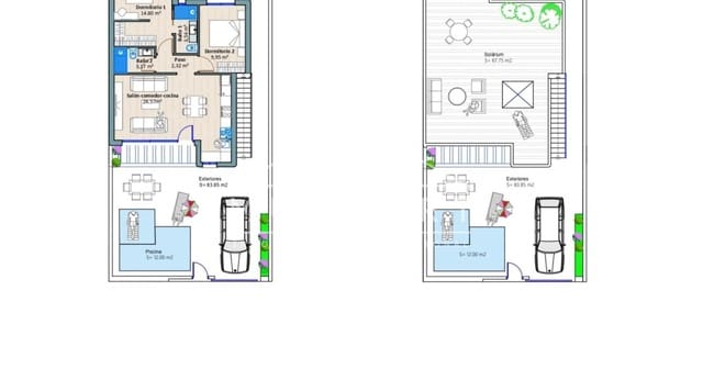 2 Zimmer Villa zu verkaufen in Torre-Pacheco mit Pool - 264.900 € (Ref: 8687020)