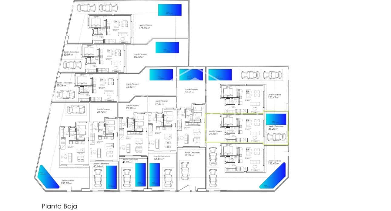 3 soveværelse Rækkehus til salg i Santiago de la Ribera med swimmingpool - € 425.000 (Ref: 8771143)