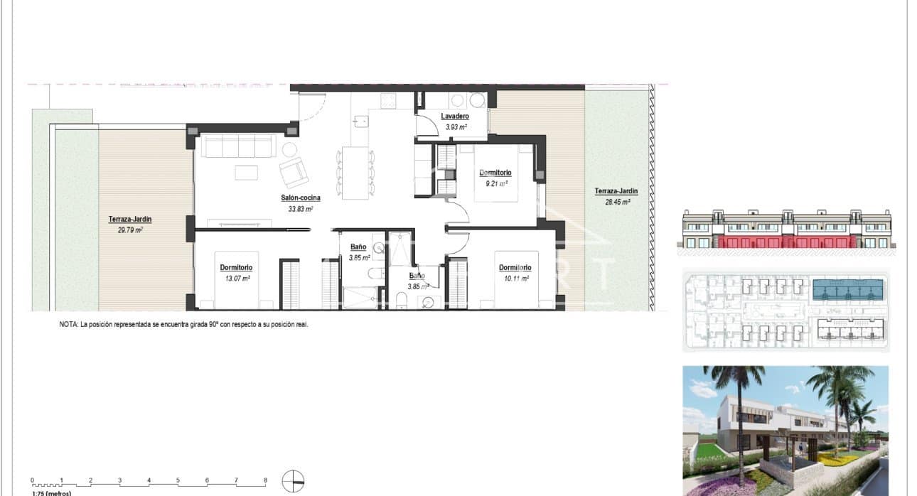 3 soveværelse Bungalow til salg i Los Alcazares med swimmingpool - € 320.000 (Ref: 8846701)