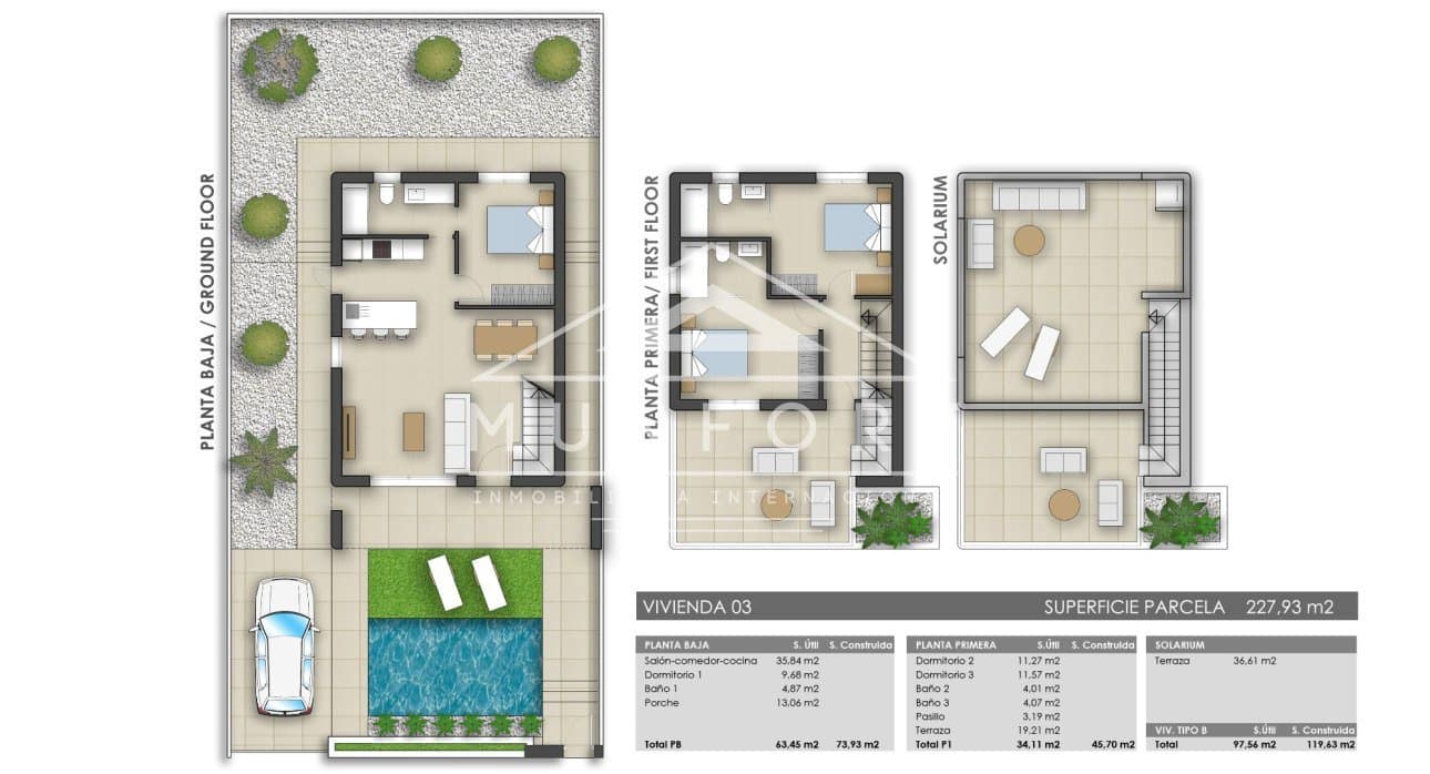 3 quarto Moradia para venda em Pilar de la Horadada com piscina - 469 000 € (Ref: 8853284)