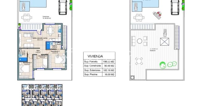 3 slaapkamer Villa te koop in Torre-Pacheco met zwembad - € 319.900 (Ref: 8923203)