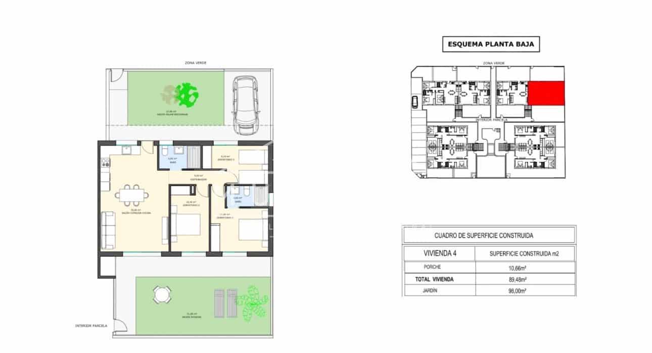 3 slaapkamer Bungalow te koop in Pilar de la Horadada met zwembad - € 289.900 (Ref: 8925264)
