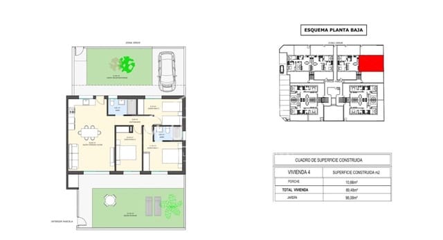 3 slaapkamer Bungalow te koop in Pilar de la Horadada ciudad, Pilar de la Horadada met zwembad - € 289.900 (Ref: 8925264)