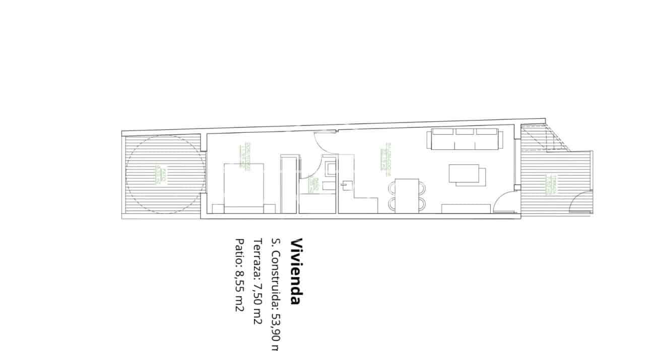 1 camera da letto Bungalow in vendita in San Pedro del Pinatar con piscina - 179.900 € (Rif: 8948281)