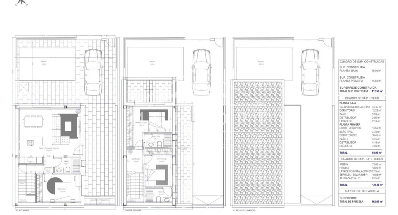 3 slaapkamer Villa te koop in San Pedro del Pinatar met zwembad - € 439.000 (Ref: 9051505)