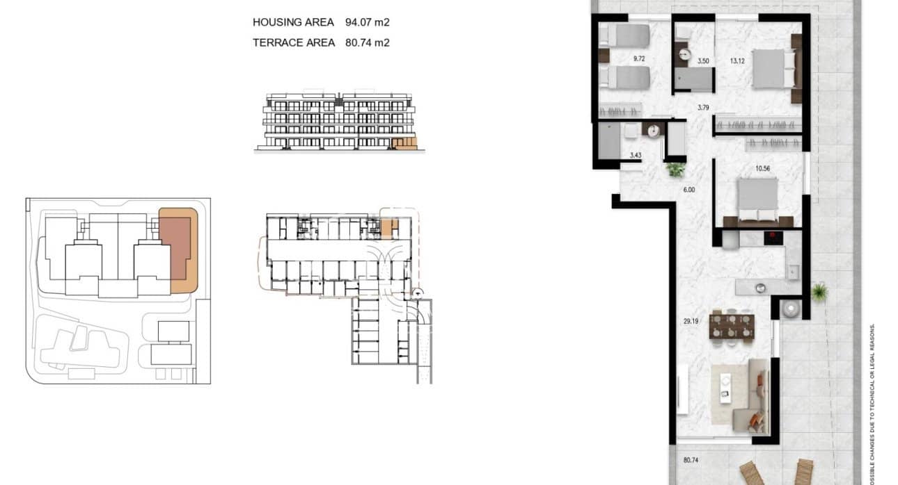 3 bedroom Apartment for sale in Orihuela Costa with pool - € 369,000 (Ref: 9053707)