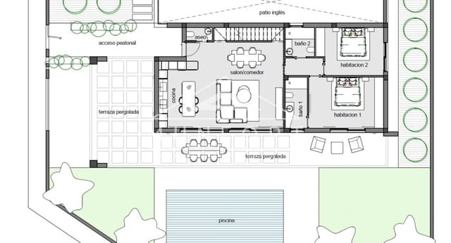 Chalet de 3 habitaciones en Ciudad Quesada, Rojales en venta con piscina - 849.000 € (Ref: 9063474)