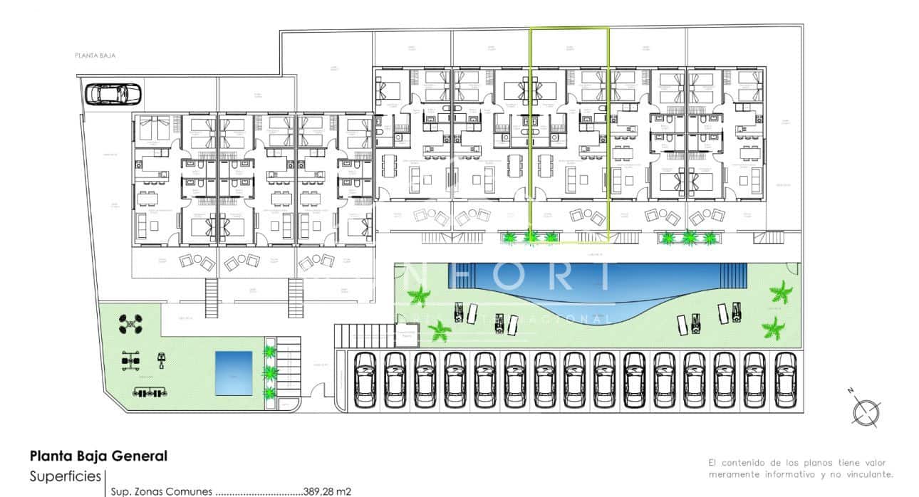 2 quarto Bungalow para venda em Pilar de la Horadada com piscina - 255 000 € (Ref: 9112811)