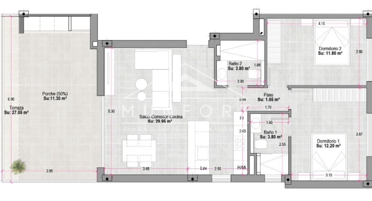 2 quarto Apartamento para venda em Condado de Alhama com piscina - 196 400 € (Ref: 9258044)