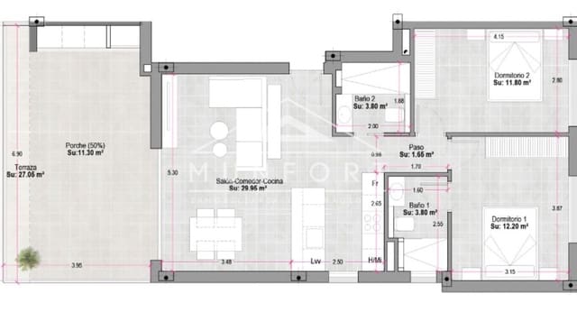 2 sypialnia Apartament na sprzedaż w Condado de Alhama, Alhama de Murcia z basenem - 196 400 € (Ref: 9258044)